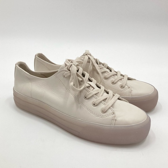 Vince heaton white platform sneakers size 8.5 - Picture 1 of 9
